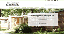 Desktop Screenshot of campinglatricherie.com
