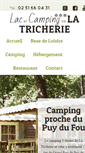 Mobile Screenshot of campinglatricherie.com