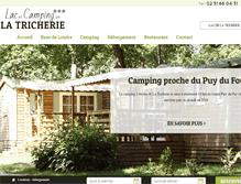 Tablet Screenshot of campinglatricherie.com
